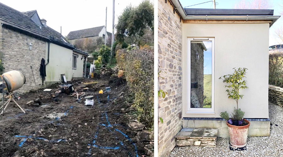 Bedroom Extension Before And After