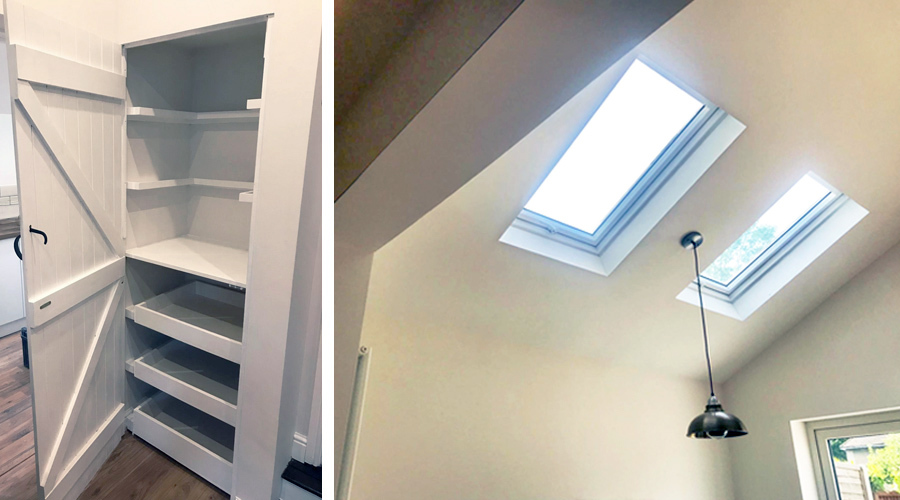 1930S Extension French Doors And Bespoke Storage